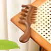 Wide Thick Scalp Massage Comb 2 in 1 Head Meridian Hair Comb Natural Sandalwood Hairbrush  Gua Sha