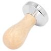 Coffee Tamper Detachable Food Grade Stainless Steel Flat Bottom Coffee Powder Press Hammer with Wooden Handle
