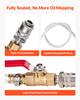 Transmission Fluid Pump, 7.5 L Capacity, Manual ATF Refill Kit Fluid Transfer Pump with 8 ATF Adapters & 120cm Outlet Horse, Oil Extractor Dispenser