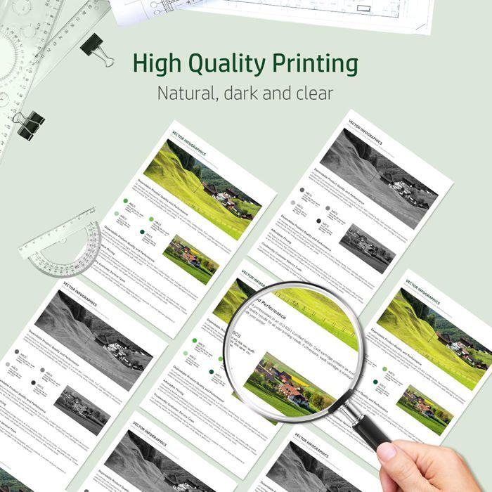 Cartouches D'Encre 62Xl Pour Hp 62 Xl Noir Et Tricolore, Compatibles Avec Envy 5540 5640 5644 7640 5547 Pour Officejet 200 250 5740