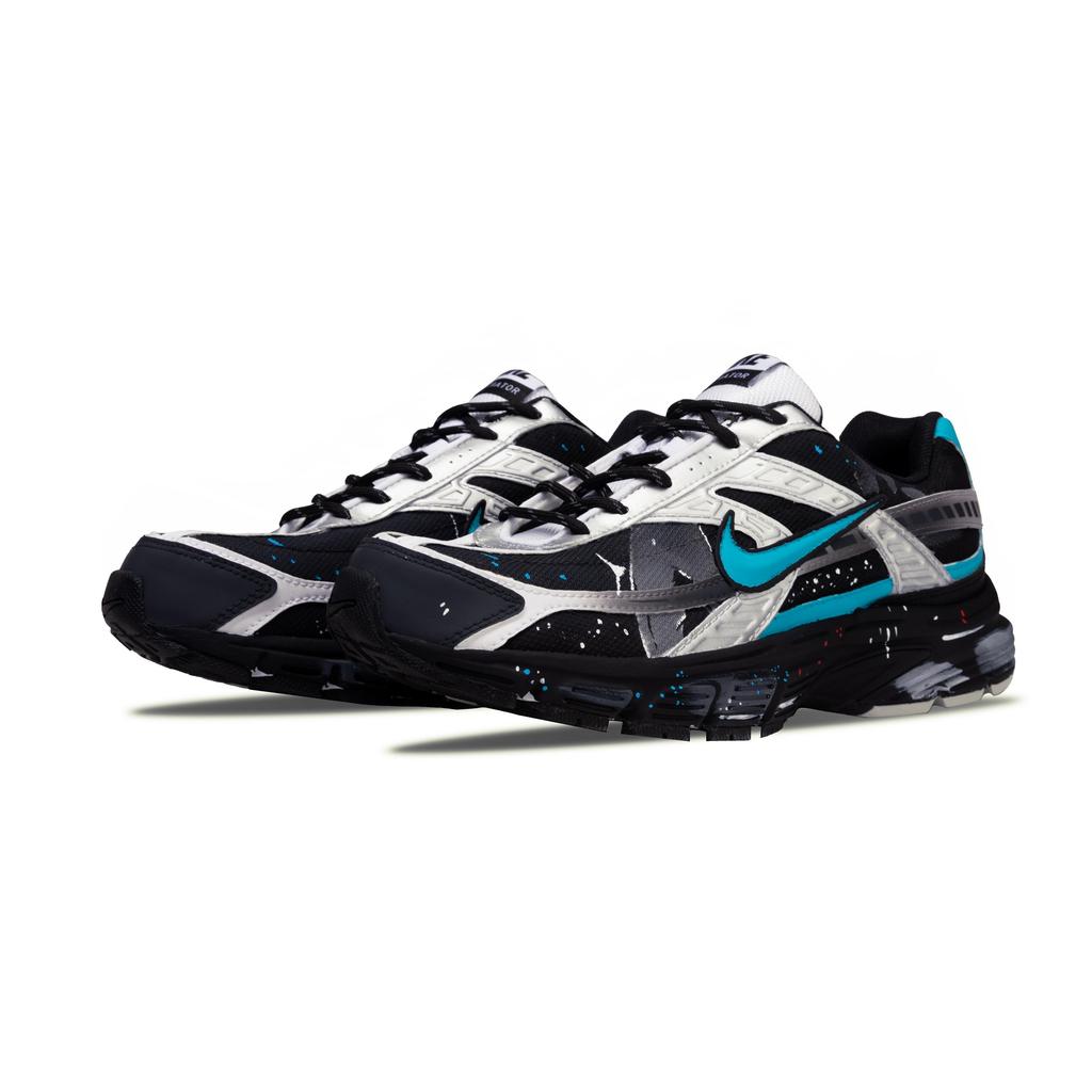 Nike Initiator Mesh Cushioning Abrasion Resistant Breathable Coverage Lightweight Low top Running Shoes Unisex Black 394055-100(Team960-)