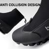 Brand BOODUN New Mens Locked Cycling Shoes Mid Tube Zipper Package Cleats Speed Bicycle Sneakers Size 39-45 All Black Bike Shoes