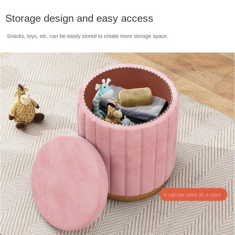 Makeup Stools Light Luxury Round Stools Chairs Bedrooms Sofas Side Stools Dressing Stool Vanity Ottomans Storage Bench