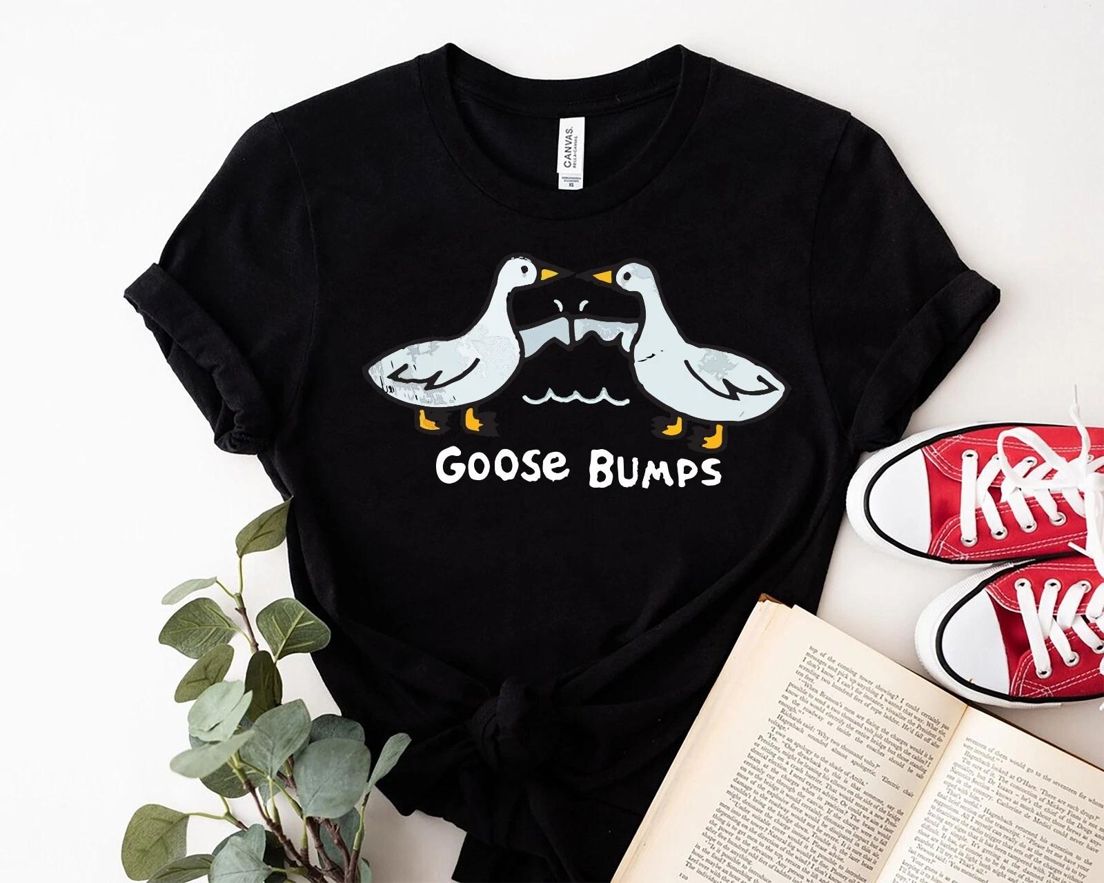 Personalised T-shirt, Custome design gift for man Women, Any text Goose Bumps 2XL
