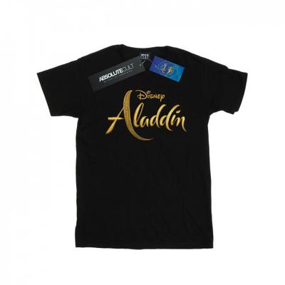 Womens/Ladies Aladdin Movie Logo Cotton Boyfriend T-Shirt