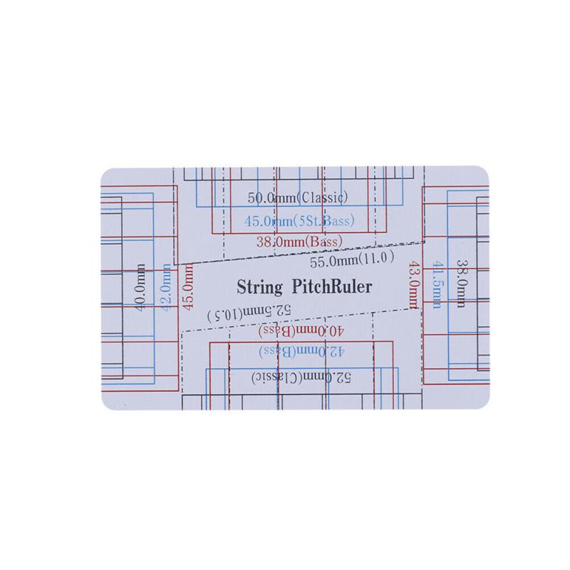 Guitar String Action Pitch Ruler Portable DIY Measuring Tool for Classic Acoustic Electric Guitars