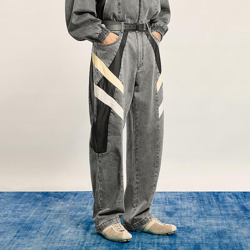 CROQUIS Men's 2025 Fall Loose Straight Denim Jeans