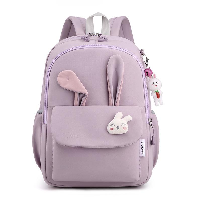 School bag for primary school students, grades 1-3, casual and fresh girls, rabbit ears, backpacks, trendy foreign style