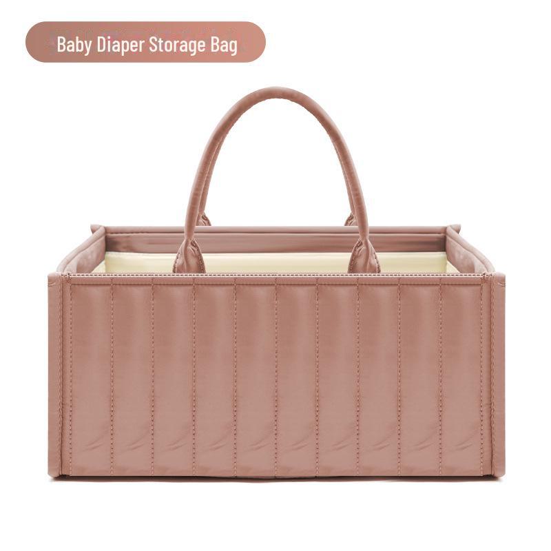 

Многофункциональная складная сумка для подгузников Cross-Border - большая вместимость для мам 38.1*25.4*17.8 cm розовый