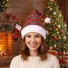 Multi Color Fur Xmas Cap with Pompom Santa Claus Hat Fashion Christmas Hat  Carnival