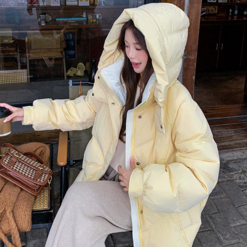 2024 Women's Fashion Winter Clothes Down Coat Jacket Parkas For Women Hooed Coat Streetwear Outdoor Korean Style