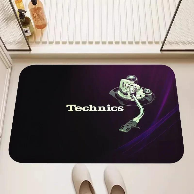 Modern Technics Record Player Theme Carpet for Living Room Decor Bedroom Kitchen Entrance Door Mat Bedside Area Soft Foot Mat