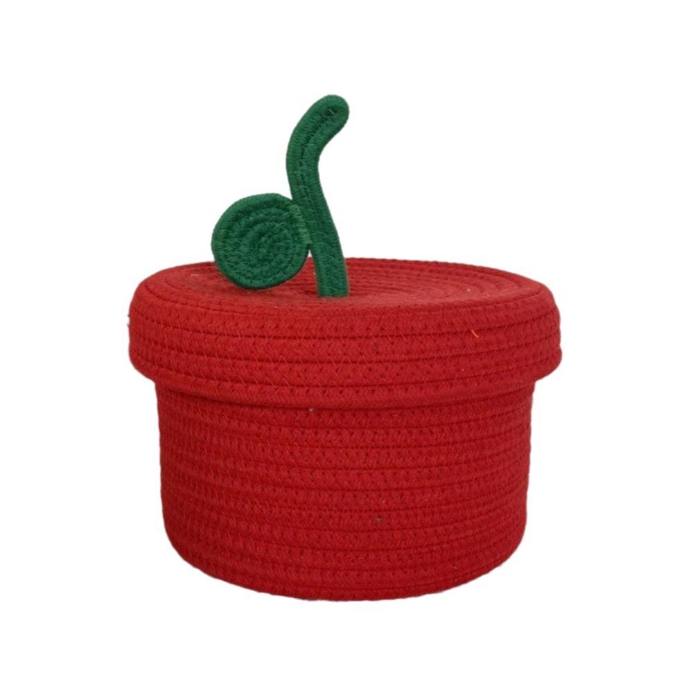 Round Hand Woven Storage Basket Large Capacity Sundries Storage Basket Bedroom красный 990₽