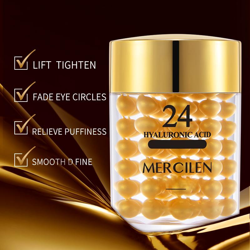 MERCILEN 24K Gold Hyaluronic Acid Eye Cream 60g Diminishes Eye Lines Lifts and Firms Eyes Anti-Wrinkle Care Eye Cream
