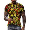 Moda Nuovo Retro Stile nazionale magliette grafiche Tendenza estiva Uomo Casual streetwear Personalità harajuku Stampa O-Collo Tees Top