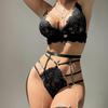 Europäisches & Amerikanisches Sexy Spitzen-Mesh Damen-Dessous-Set
