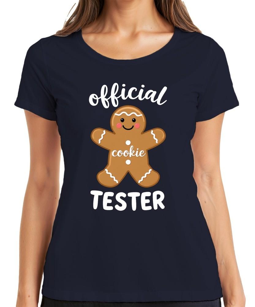Cookie Tester Gingerbread Unisex Christmas Cookie Baking Ladies Tshirt S