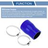 X AUTOHAUX Silicone Hose, Silicone Tube, 4 Layer Reinforced Intake Pipe, Rageter Hose, Blue