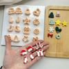 Christmas Tree Clay Cutter Christmas Clay Cutter Bows Clay Cutting Molds Easy To Use Clay Earring Cutter for Women Girls