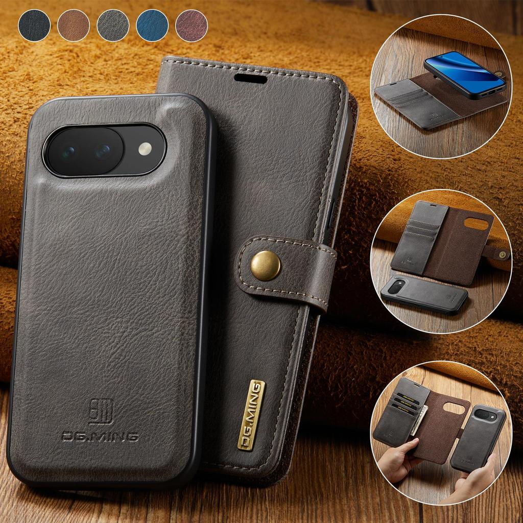 Funda tipo cartera magnética extraíble 2 en 1 Para Google Pixel 7 8 9 10 Pro XL 7A 8a 9a 10a Ranuras para Tarjetas Soporte Cubierta Trasera del Teléfono