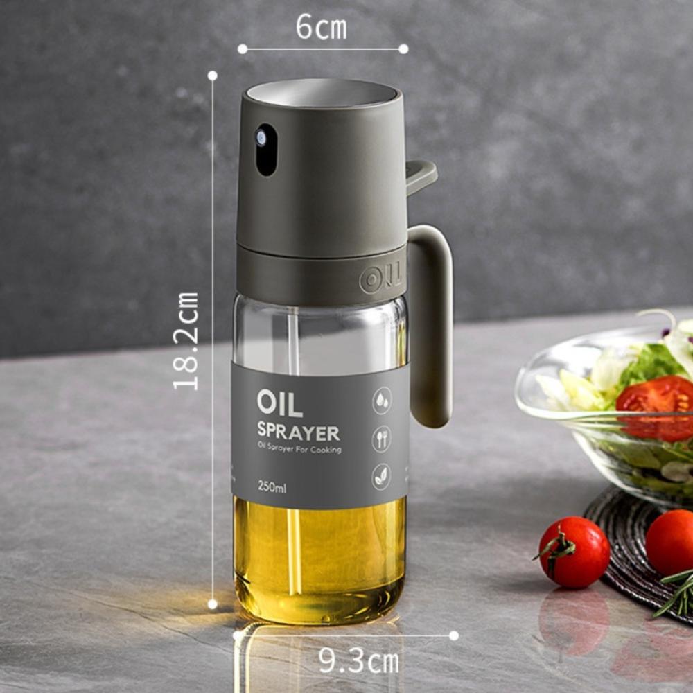 Glass Oil Spray Bottle 250ML Oil Sprayer Mister New Olive Oil Dispenser For Air Fryer Salad