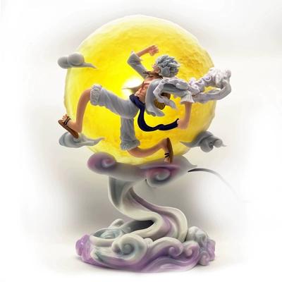 28cm Anime Figúrka Mesačná Víla Nika Monkey D Luffy Gear 5 s Mesačným Svetlom Akčná Figúrka Gk Soška Model Kolekcia Hračka