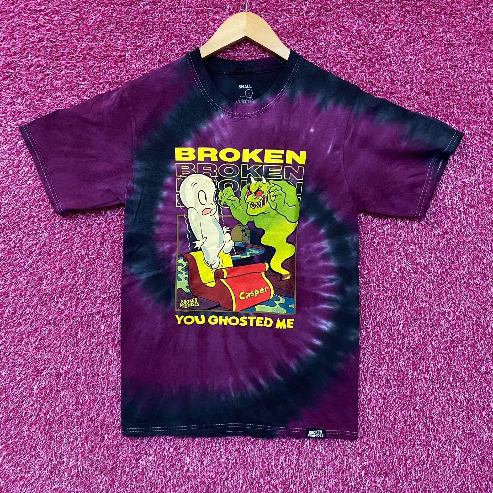 Broken Promises x Casper You Ghosted Me Tie Dye T-Shirt Small L