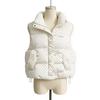 Cappotto Imbottito Caldo con Collo Alto Donna Inverno Design Coreano Dolce College Lavorato a Maglia Pois Giuntura Top Esterno
