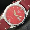 VINTAGE SEIKO 5 AUTOMATIC 6309A REFURBISHED JAPAN MENS RED DIAL WATCH A701685-5 R206c-a701685