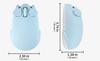 Cute, quiet, 2.4GHz wireless Bluetooth mouse in a piglet design. Connects two devices simultaneously. Cordless with USB receiver. Compatible with