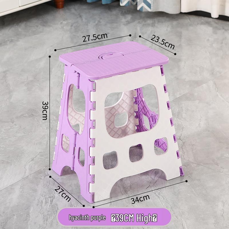 Foldable Thickened Multi-Use Stool: Fishing, Outdoor, Dining, Plastic/High/Low