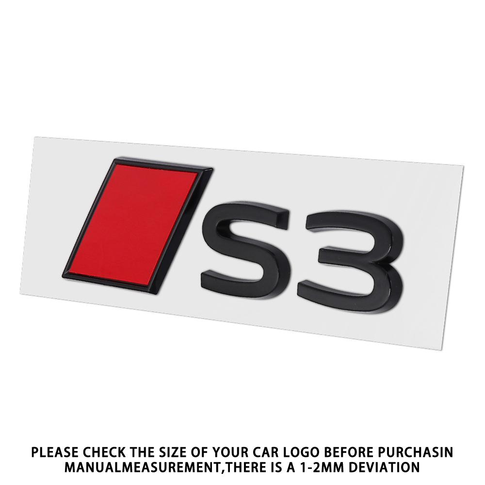 New For T Sline S3 S4 S5 S6 S7 S8 Aalloy Car Rear Trunk Badge Stickers Auto Tail Logo Modification Accessories Emblem Decor Decal