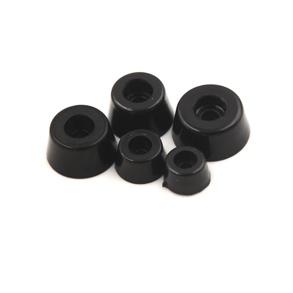 10 buc Picioare Mobilier Negru Antiderapante Picioare Cabinet Difuzor Pat Masă Cutie Cauciuc Conic Pad Șoc Protector Pardoseală Piesă Mobilier