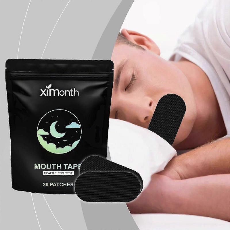Natural Anti-Snoring Sleep Patches with Tea Tree & Rosemary  30 Pack for Deep, Restful Sleep