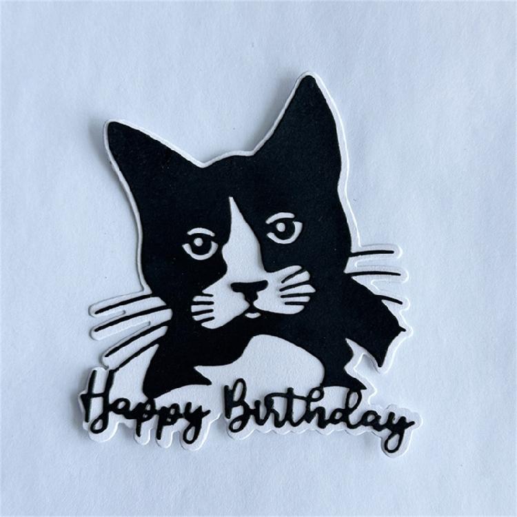 Happy Birthday Cutting Dies Scrapbooking Stencils Carbon Steel Die Cut Templates for Card Making Photo Album Decoration