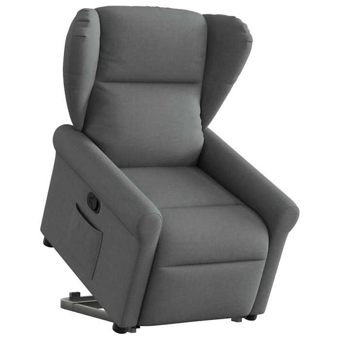 VidaXL Fauteuil inclinable Gris foncé Tissu 3303375