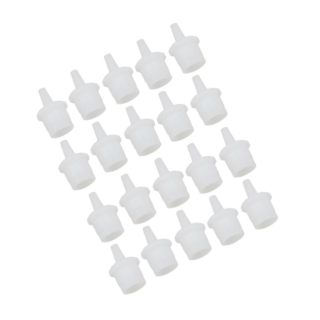 20pcs Eyelash Glue Bottle Nozzle ABS Glossy Extension Glue Replacement Nozzle For Pigment