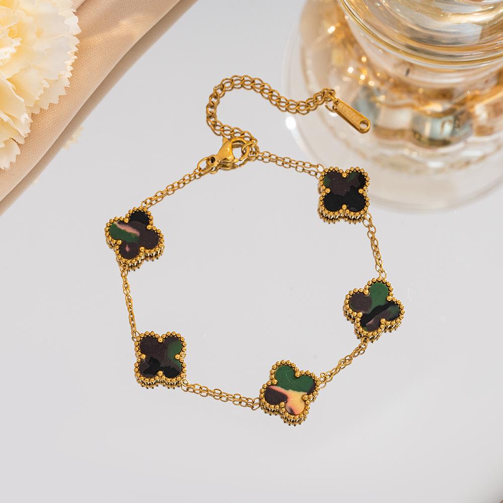 Bransoletka Czterolistna Koniczyna Biżuteria Akcesoria Nowa Bransoletka Damska Wysoka Jakość Bransoletka Damska