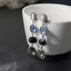 Salircon Creative Trendy Irregular Acrylic Rhinestone Drop Earrings for Women Charm Jewelry Piercing Earrings Accessories Gifts