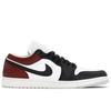 Jordan Air Jordan 1 Abriebfeste Niedrige Vintage Basketballschuhe Herren Schwarz Rot Weiß FQ7687-300(TeamA-)