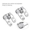Bathroom Toilet Seat Hinge Zinc Alloy Hardware Hotel Restroom Toilet Accessories with Bolts and Nuts