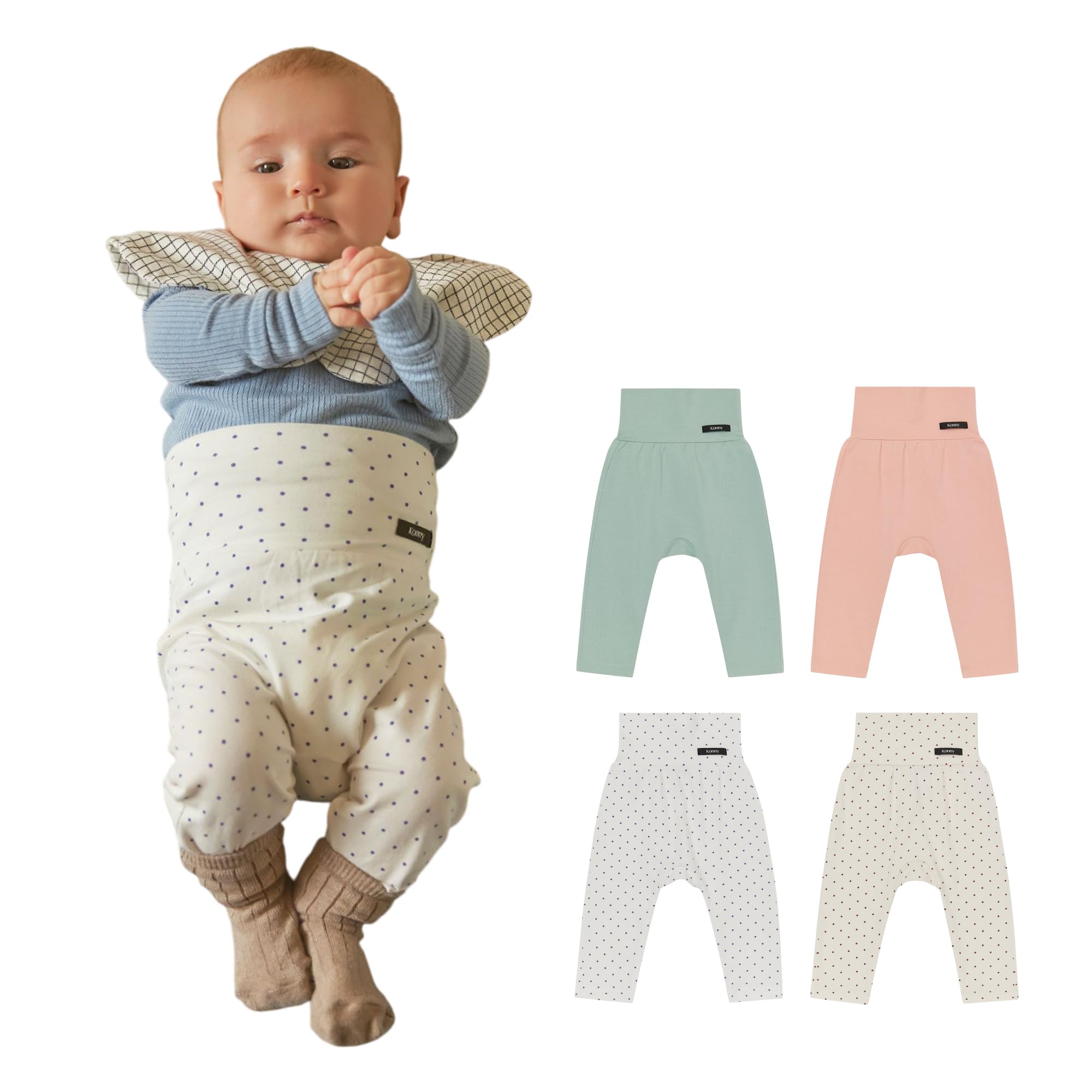 

Комплект Мягкие Модальные Леггинсы с Высокой Посадкой Согревают Живот Леггинсы Брюки Детская Одежда Детские Низ Детские Брюки Винно-Синий [Konny] 4 предмета C-комплект (Мята,