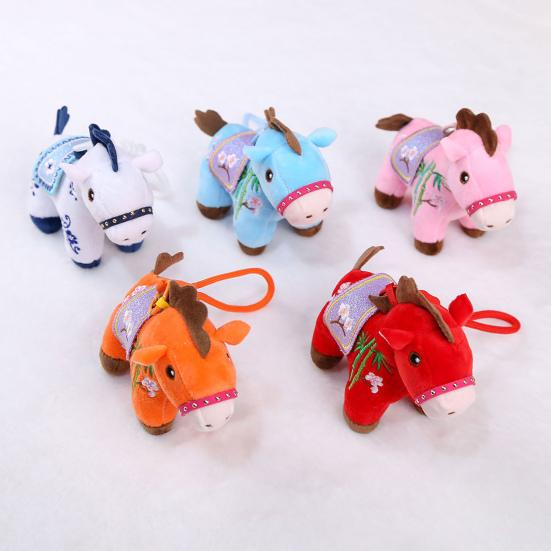 Horse Doll Plush Toy Auspicious Blessings Good Luck in Year of The Horse National Style Plush Doll Hanging Decoration