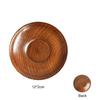 Seasoning Dish Vintage Wooden Tableware Vinegar Soy Sauce Small Plate Durable High-quality Gravy Boats Kitchen Tea Mat Dish