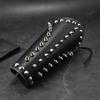 Medieval PU Leather Arm Bracer Victorian Gauntlet Wristband with Rivet Studded For Cosplay Party Festival Photography
