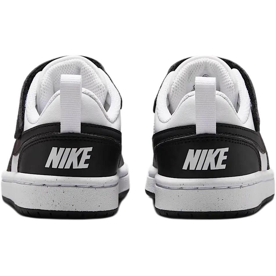 New Nike Court Borough Anti Slip Wear Resistant Low Top Kids' Skateboarding Shoes White Black Kids' DV5457-131