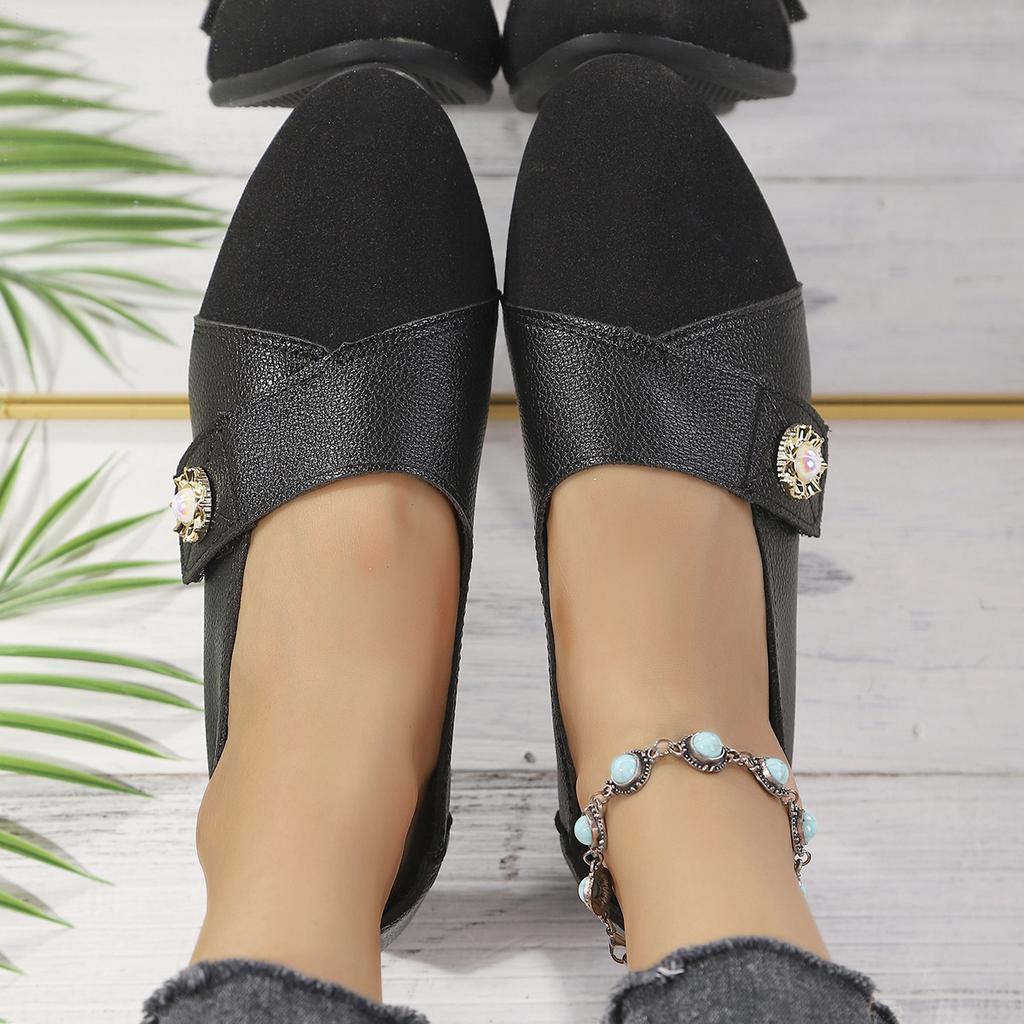 Fashion Woman Shoes Soft Leather Low Heels Shoes Women's Elegant Flats 2025 Casual Flat Shoes Women Footwear New Loafers Zapatos Mujer