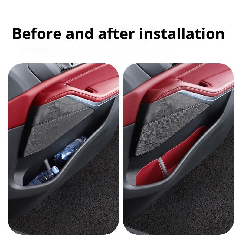 For X5 G05 2026 Door Slot Storage Box Organizer Stowing Pad Interior Decorative Car Accessories