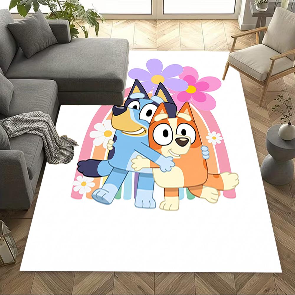 Bluey Bingo Hug Area Rug Suitable for Balcony Hallway Decorate room Kitchen Antislip Carpet Anime Office Decor Wedding Party Gift
