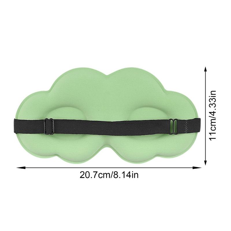 Adjustment Lightweighted Eye Mask With 3D Contoured Design Full Light Blocking Breathable Fabric